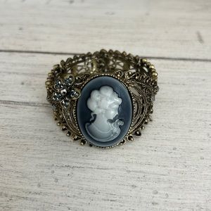 Cameo bangle bracelet